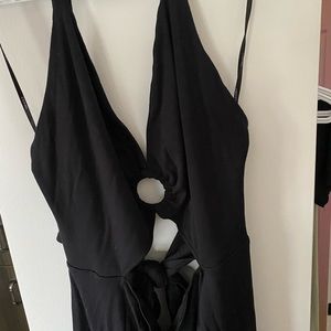 Cute black mini summer dress